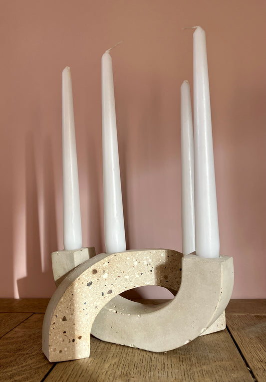 Bridges Candelabra- Cream Cast