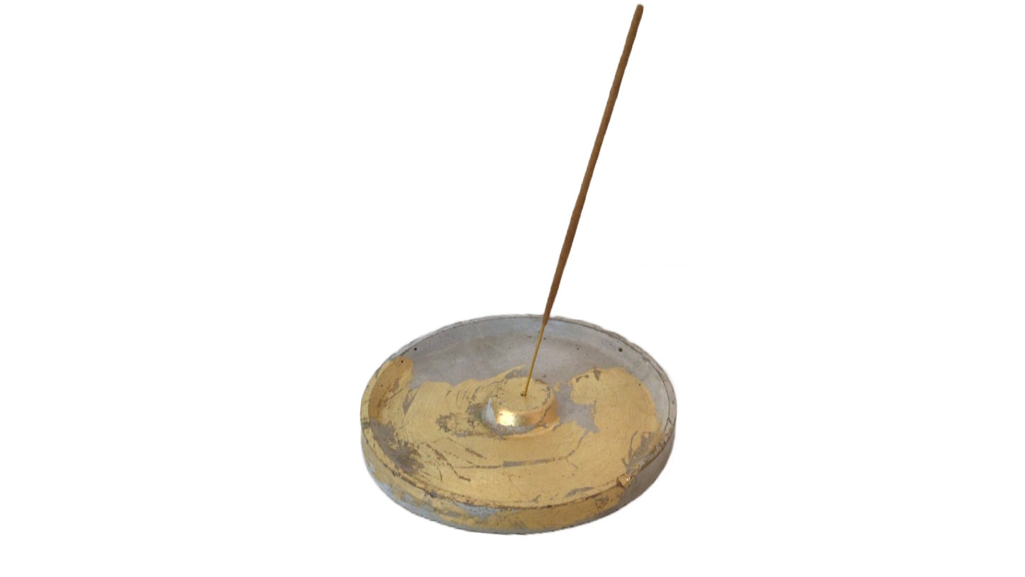 Large plate incense holder