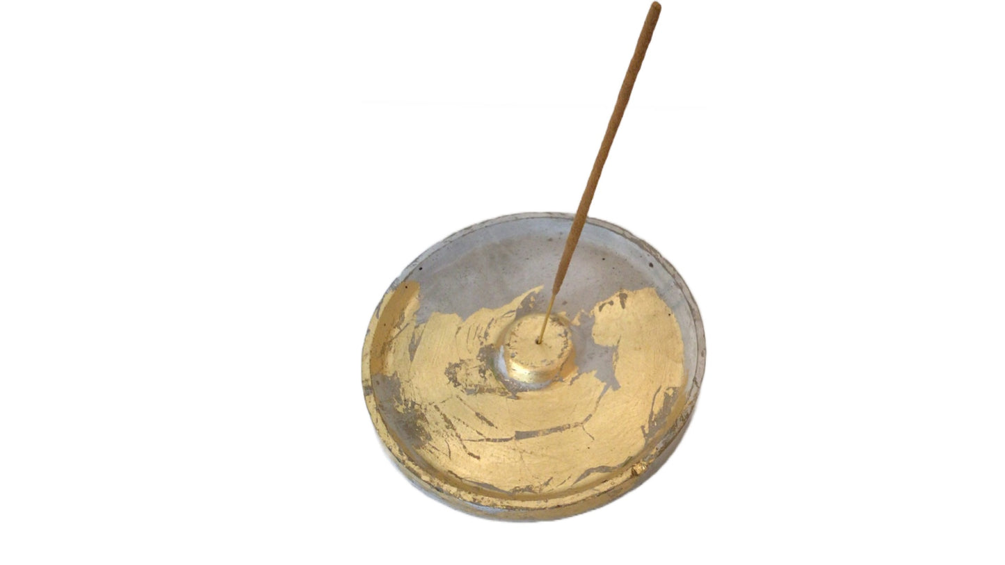 Large plate incense holder