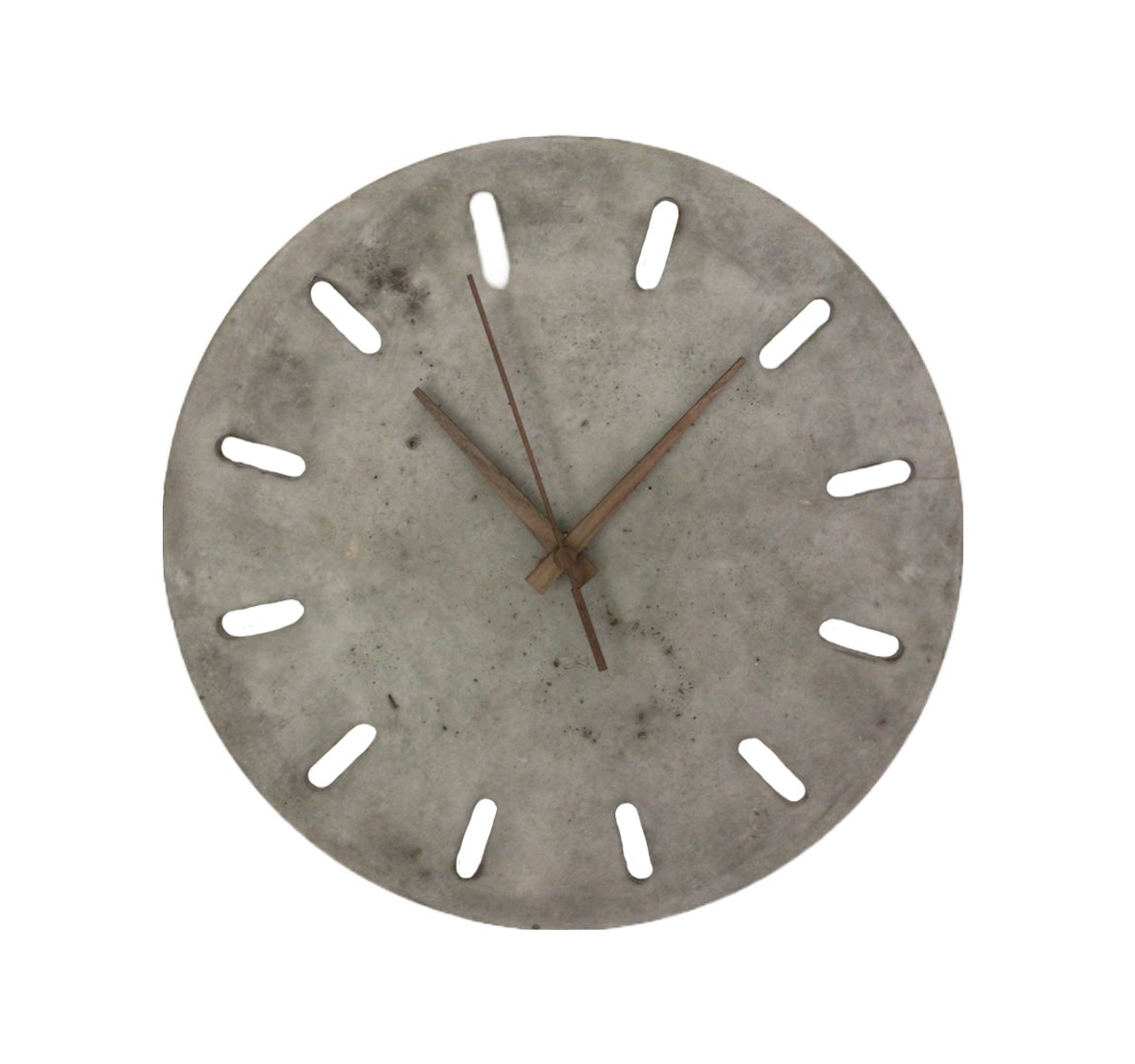 Large wall clock with graduations.